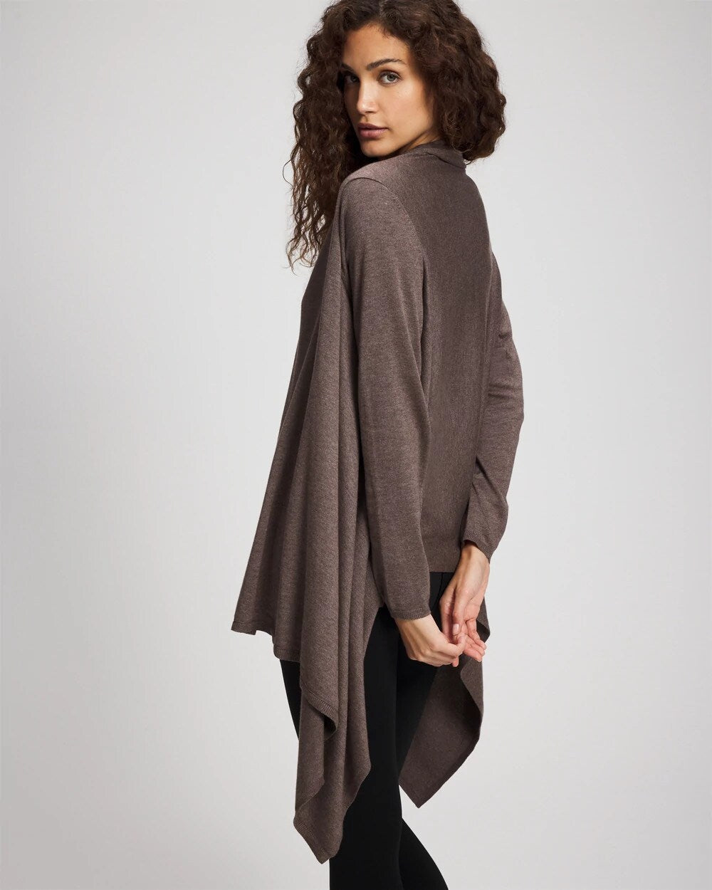 HEATHER COCOA - Sweater Travel Wrap