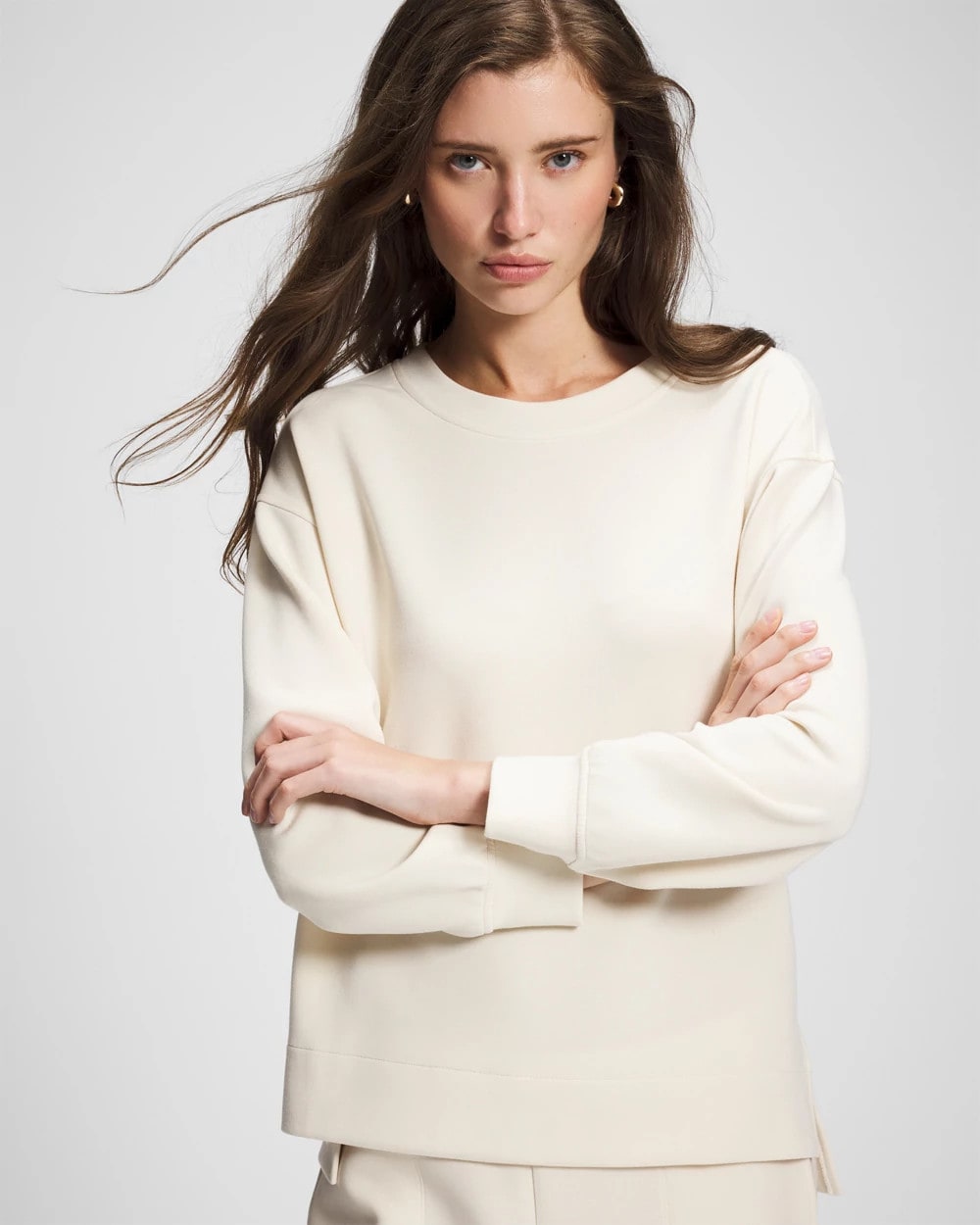 PARCHMENT - Modern Modal Crewneck Sweatshirt