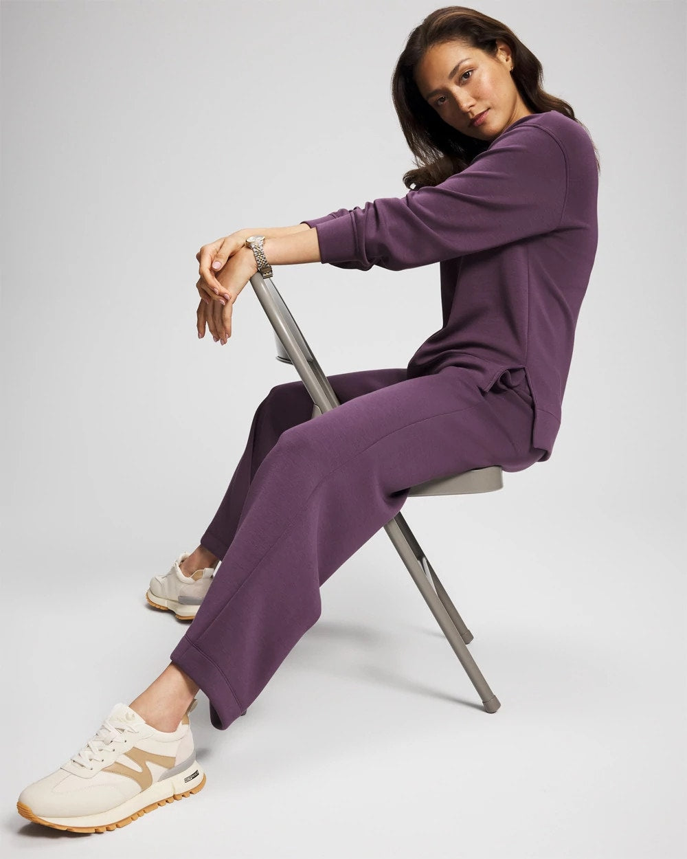 PLUM PERFECT - Modern Modal Crewneck Sweatshirt