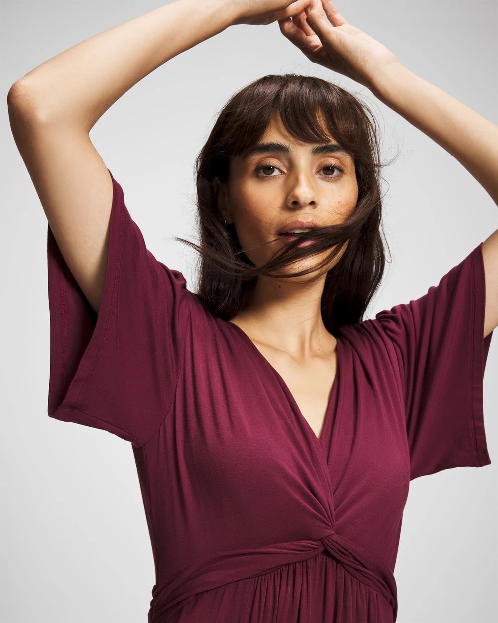 VELVET PLUM - Pamilla Midi Bra Dress