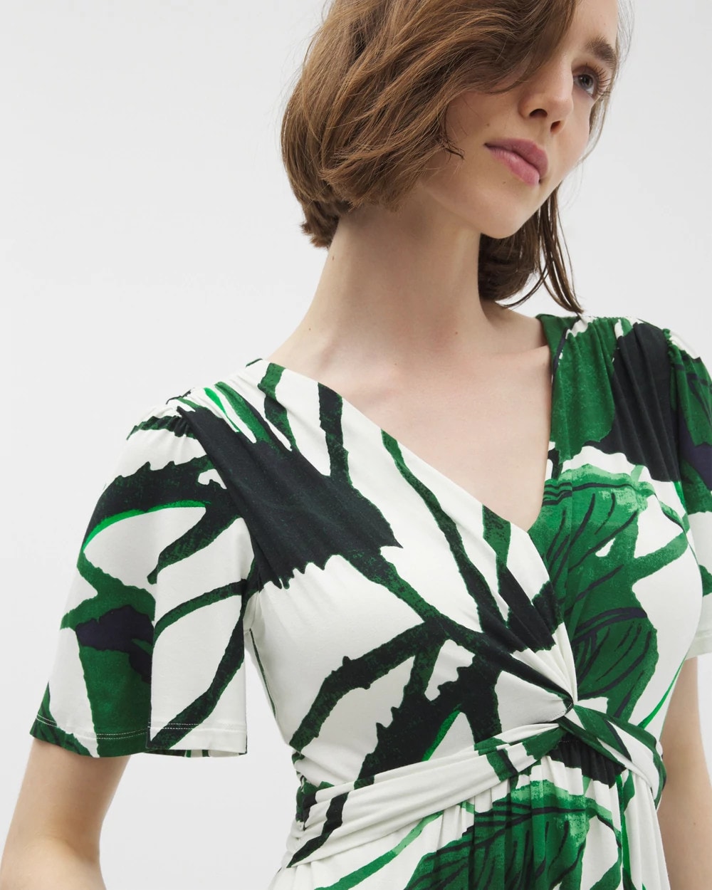 INKY LEAVES GRAND COCONUT - Pamilla Midi Bra Dress