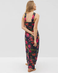 LE TIGRE TROPIC NAVY - Bayside Halter Maxi Bra Dress