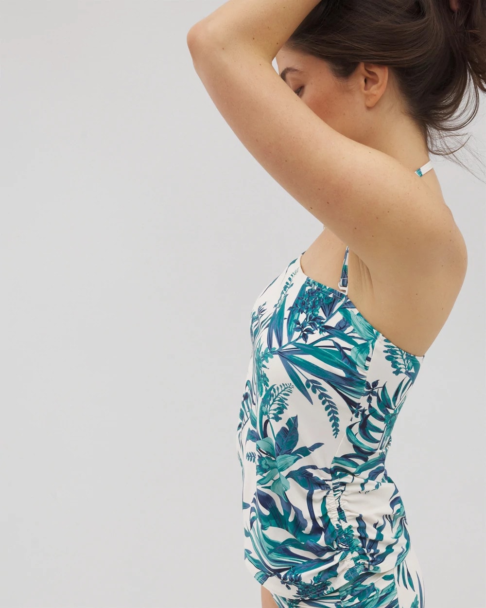 PALM PERFECT COCONUT - Bandeau Tankini Top