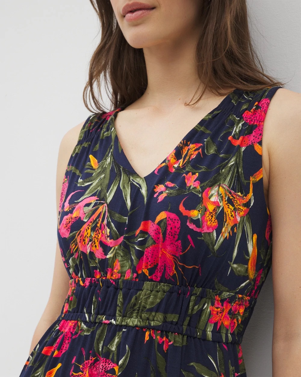 LE TIGRE TROPIC NAVY - Riviera Short Bra Dress