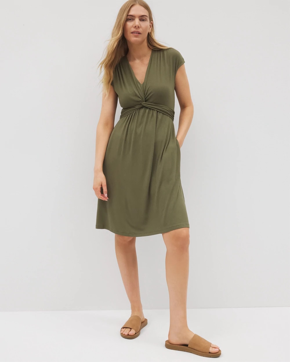 OLIVE NIGHT - Twist Short Bra Dress