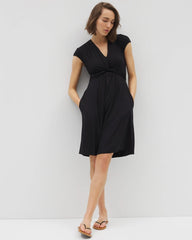 BLACK - Twist Short Bra Dress