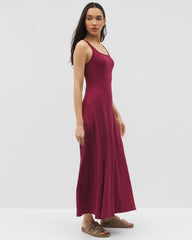 GARNET - Rib Square Neck Lounge Dress