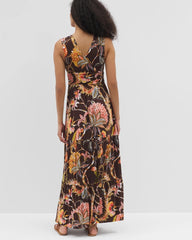 PARROT-DISO PLUME G FR - Goddess Tiered Maxi Dress