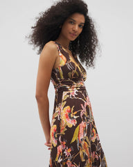 PARROT-DISO PLUME G FR - Goddess Tiered Maxi Dress