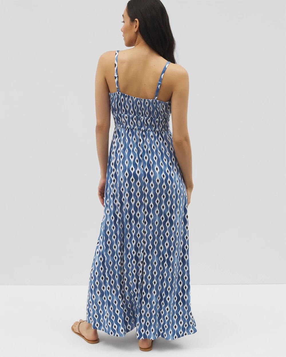 REVERIE GEO COCONUT - Paradiso Maxi Bra Dress