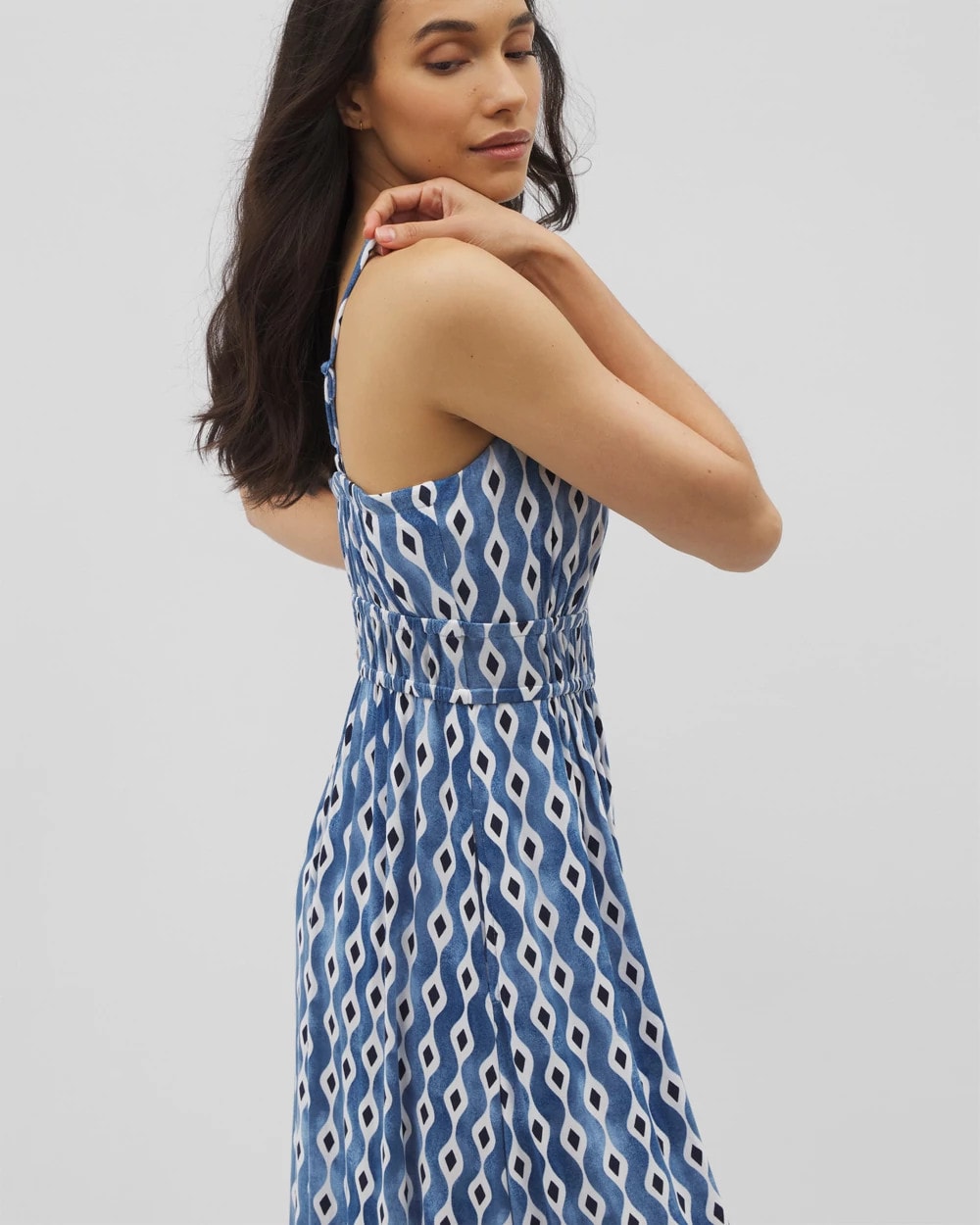 REVERIE GEO COCONUT - Paradiso Maxi Bra Dress