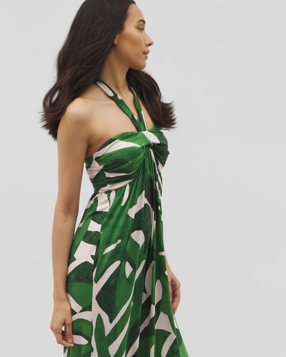 TROPICAL BREEZE G PALM - Retreat Maxi Bra Dress