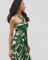 TROPICAL BREEZE G PALM - Retreat Maxi Bra Dress