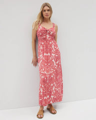 SHOW OFF PAISLEY PEACH - Bahia Maxi Bra Dress