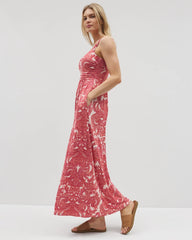 SHOW OFF PAISLEY PEACH - Bahia Maxi Bra Dress