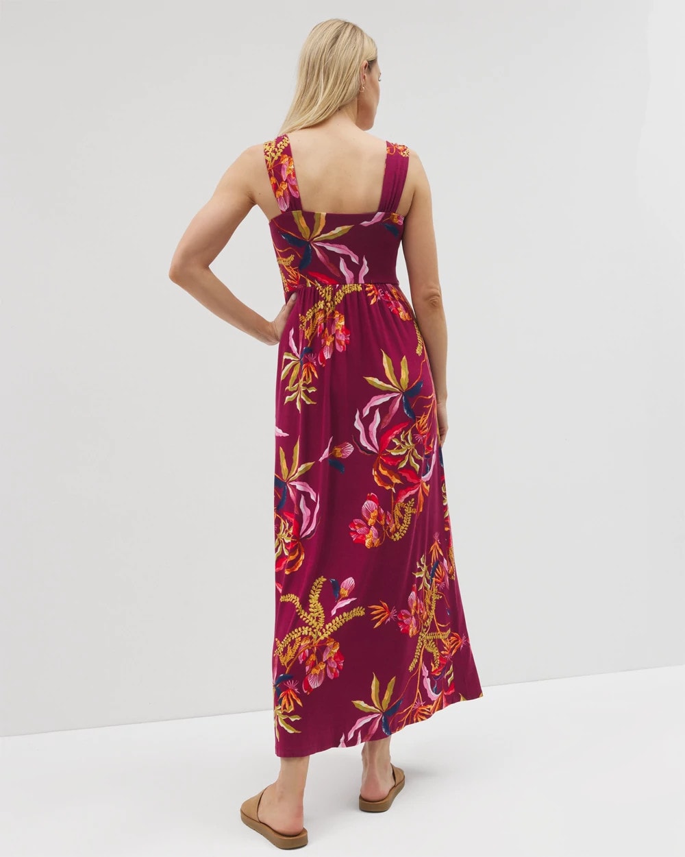 SUNRISE FLORA RED BEAUTY - Bahia Maxi Bra Dress