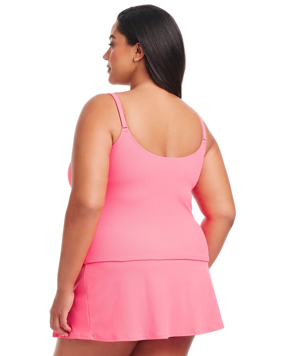BARDOT BLUSH - Pique Ole V-Neck Tankini