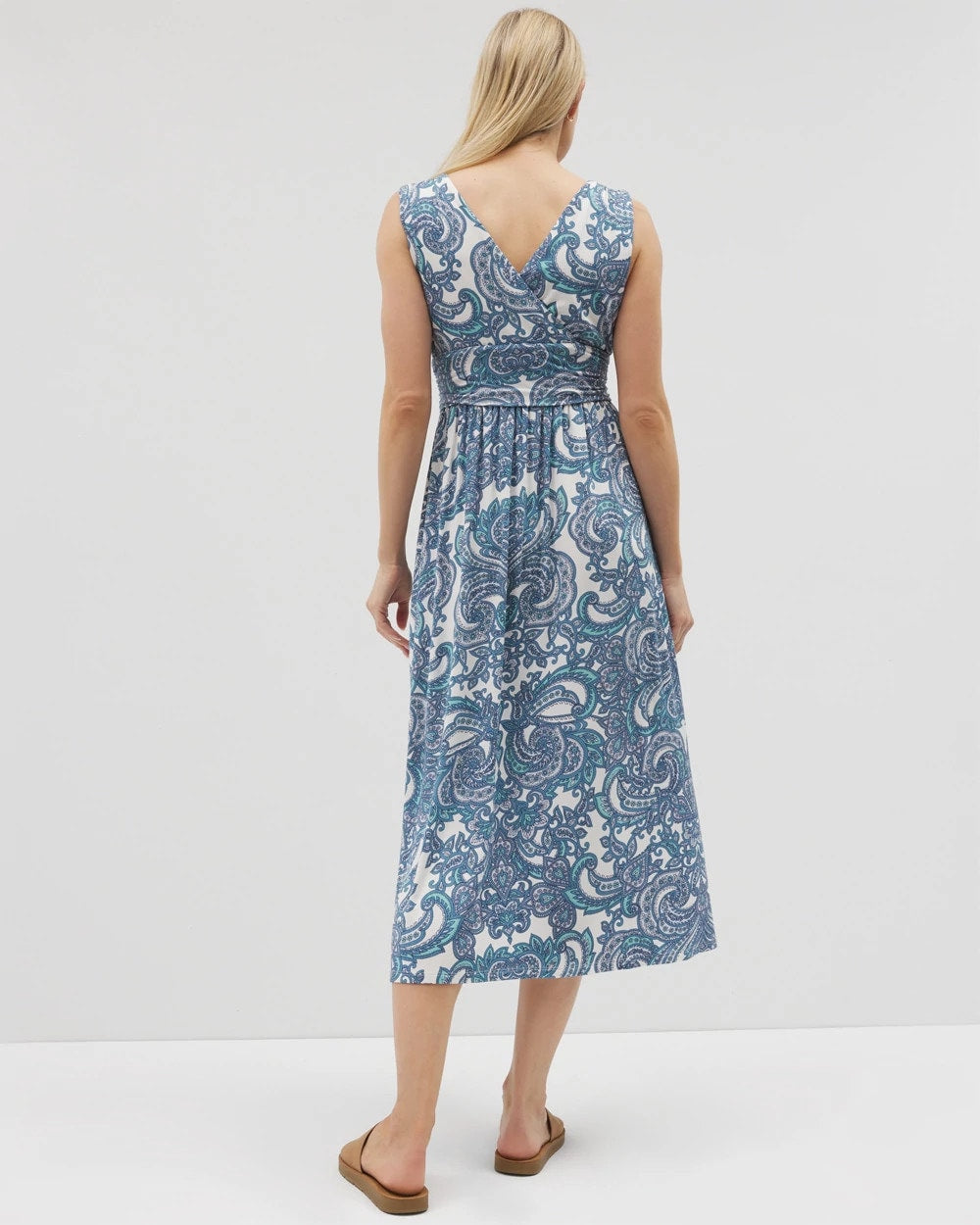 SHOW OFF PAISLEY COCONUT - Goddess Midi Bra Dress