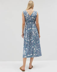 SHOW OFF PAISLEY COCONUT - Goddess Midi Bra Dress