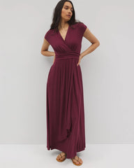 VELVET PLUM - Serenity Maxi Bra Dress