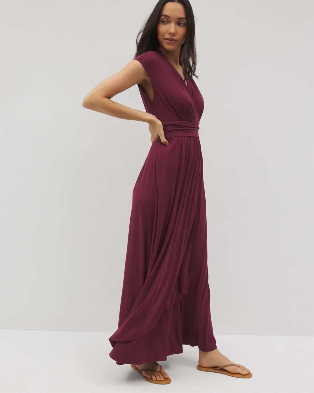 VELVET PLUM - Serenity Maxi Bra Dress