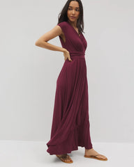 VELVET PLUM - Serenity Maxi Bra Dress