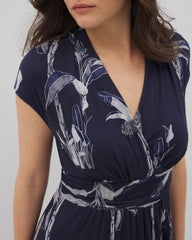 PALM TOILE NIGHTFALL NAVY - Serenity Maxi Bra Dress