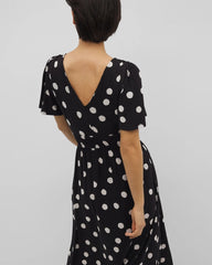 MOVEMENT DOT BLACK - Oasis Midi Bra Dress
