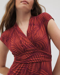PEACEFUL PALMS MID VELVET - Mini Bra Dress