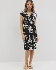 PLUMERIA DREAM G BLACK - Mini Bra Dress