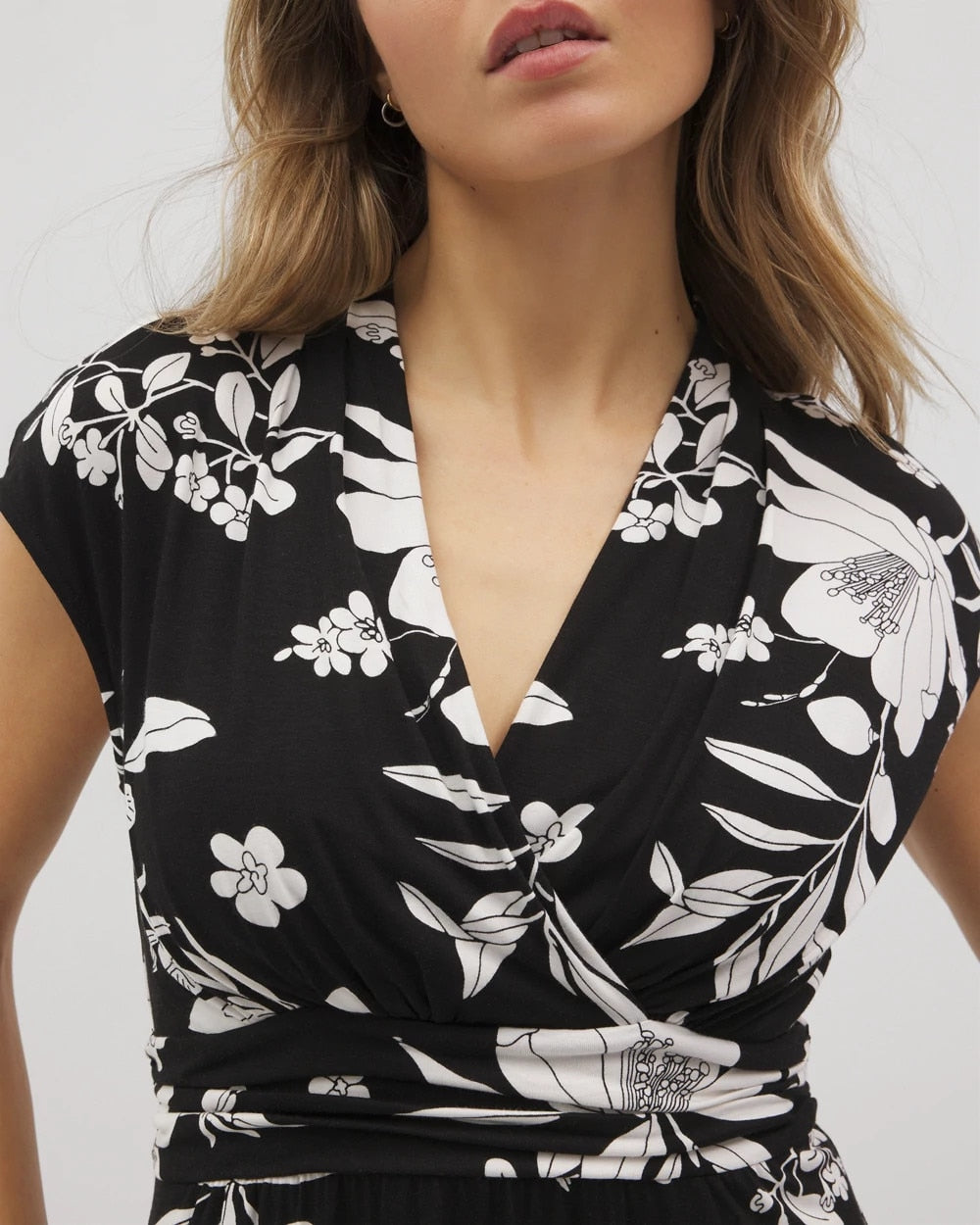 PLUMERIA DREAM G BLACK - Mini Bra Dress