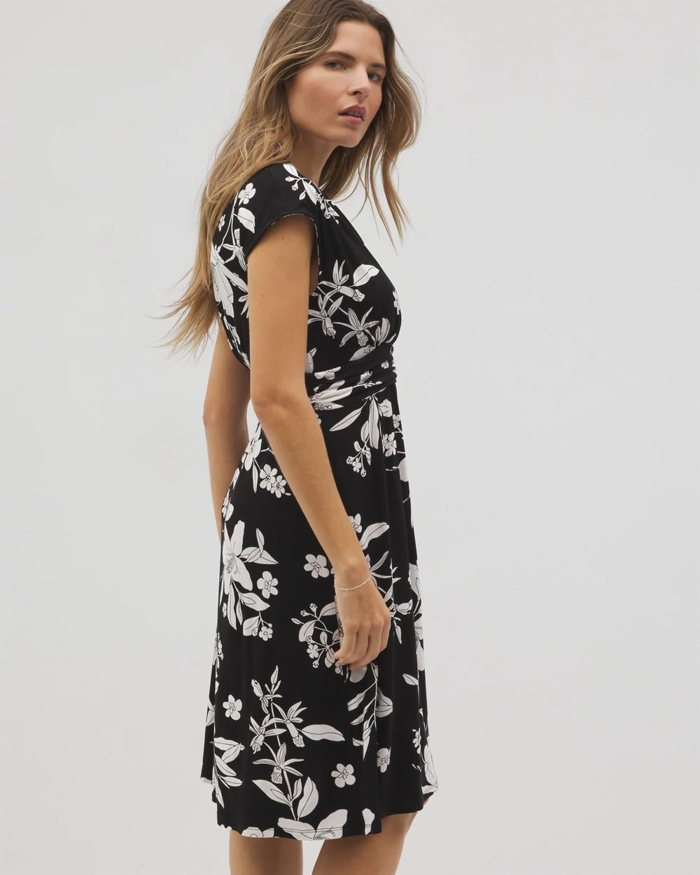 PLUMERIA DREAM G BLACK - Mini Bra Dress