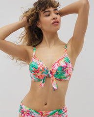 MULTI - Everything Under the Sun Tie Front Bikini