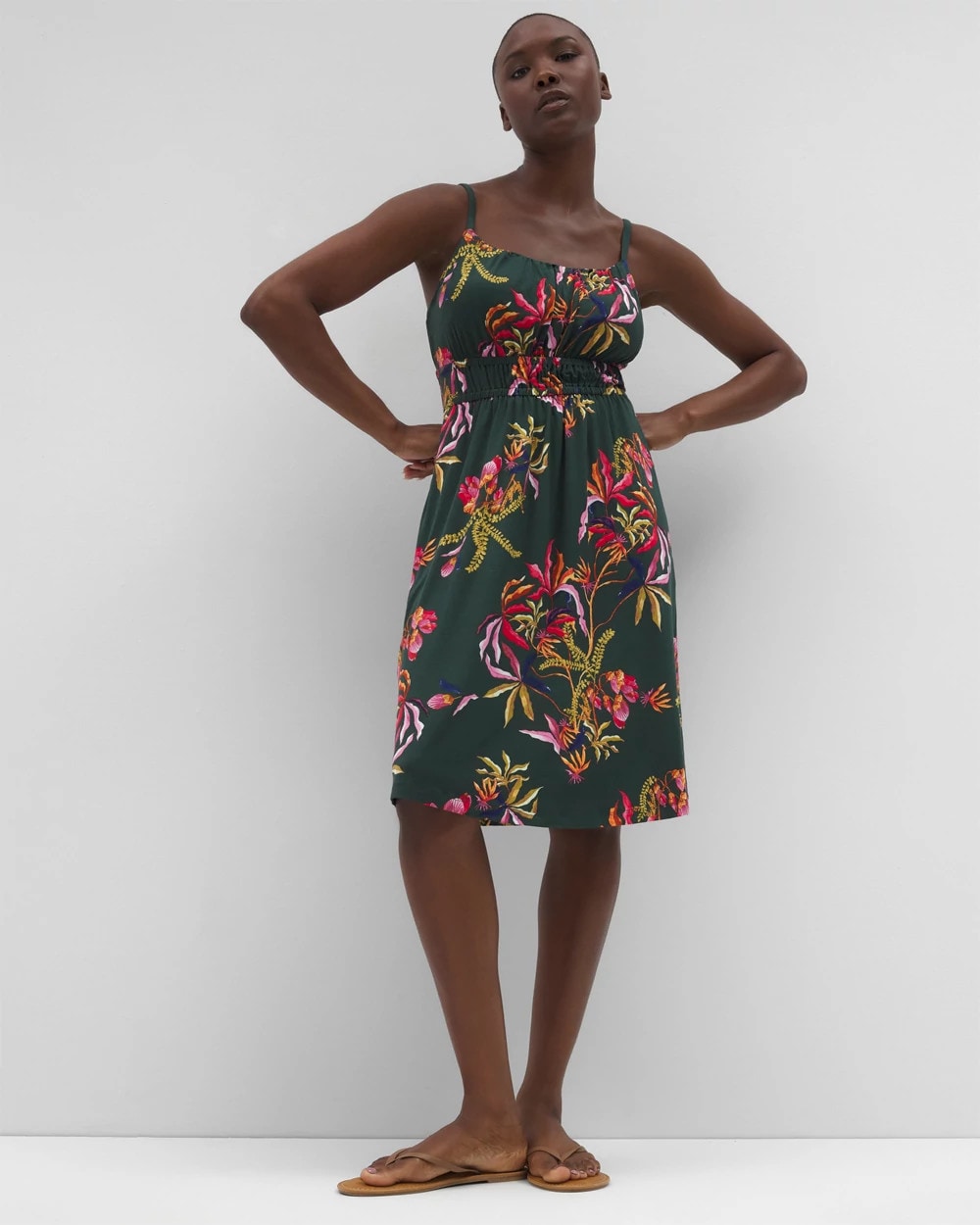 SUNRISE FLORA M EMERALD - Paradiso Short Bra Dress