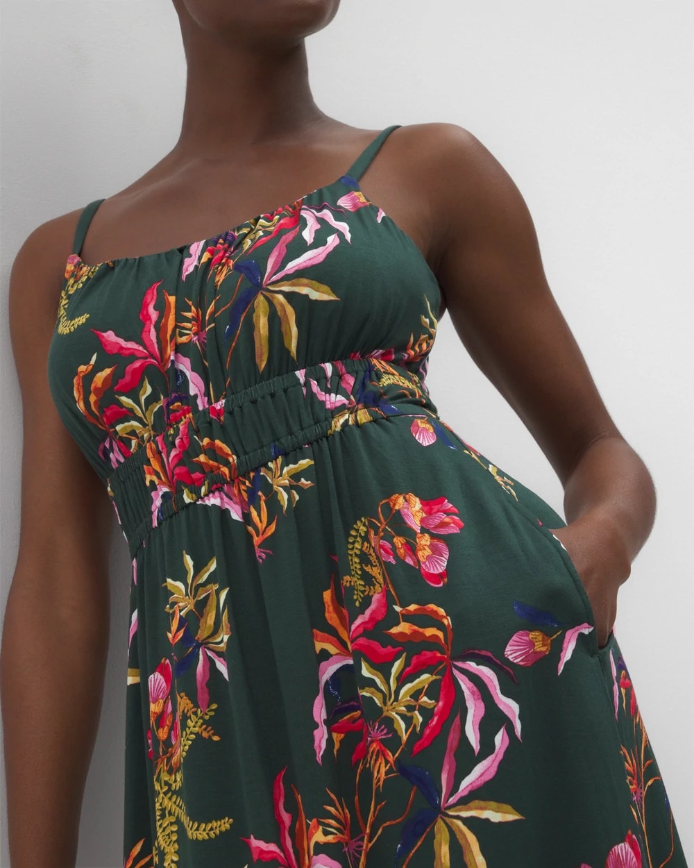 SUNRISE FLORA M EMERALD - Paradiso Short Bra Dress