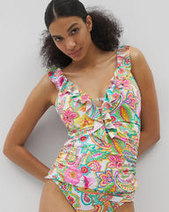 MULTI - Bleu Rod Beattie All Set for Summer Ruffle Tankini