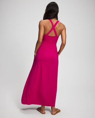 PINK COSMO - Soft Jersey Twist Front Maxi Dress