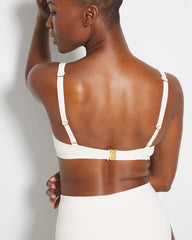 COCONUT WATER - Ring Master Draped Underwire Swim Top