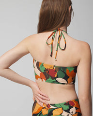 CURVES AHEAD GREEN - Halter Crop Top