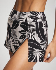 BLACK - Island Time High-Waist Skirted Bottom