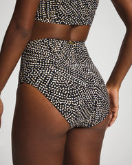 BLACK MULTI - On The Dot High Waist Bottom