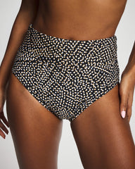 BLACK MULTI - On The Dot High Waist Bottom