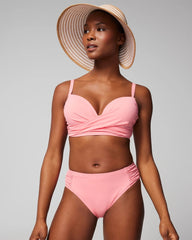 SHELL PINK - Ruched Bikini Bottoms