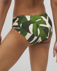 TROPICAL BREEZE MID PALM - Soma Swim Ruched Bikini Bottoms