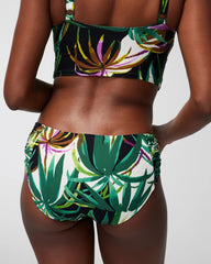 BUNGALOW PALMS MINI IVORY - Ruched Bikini Bottoms