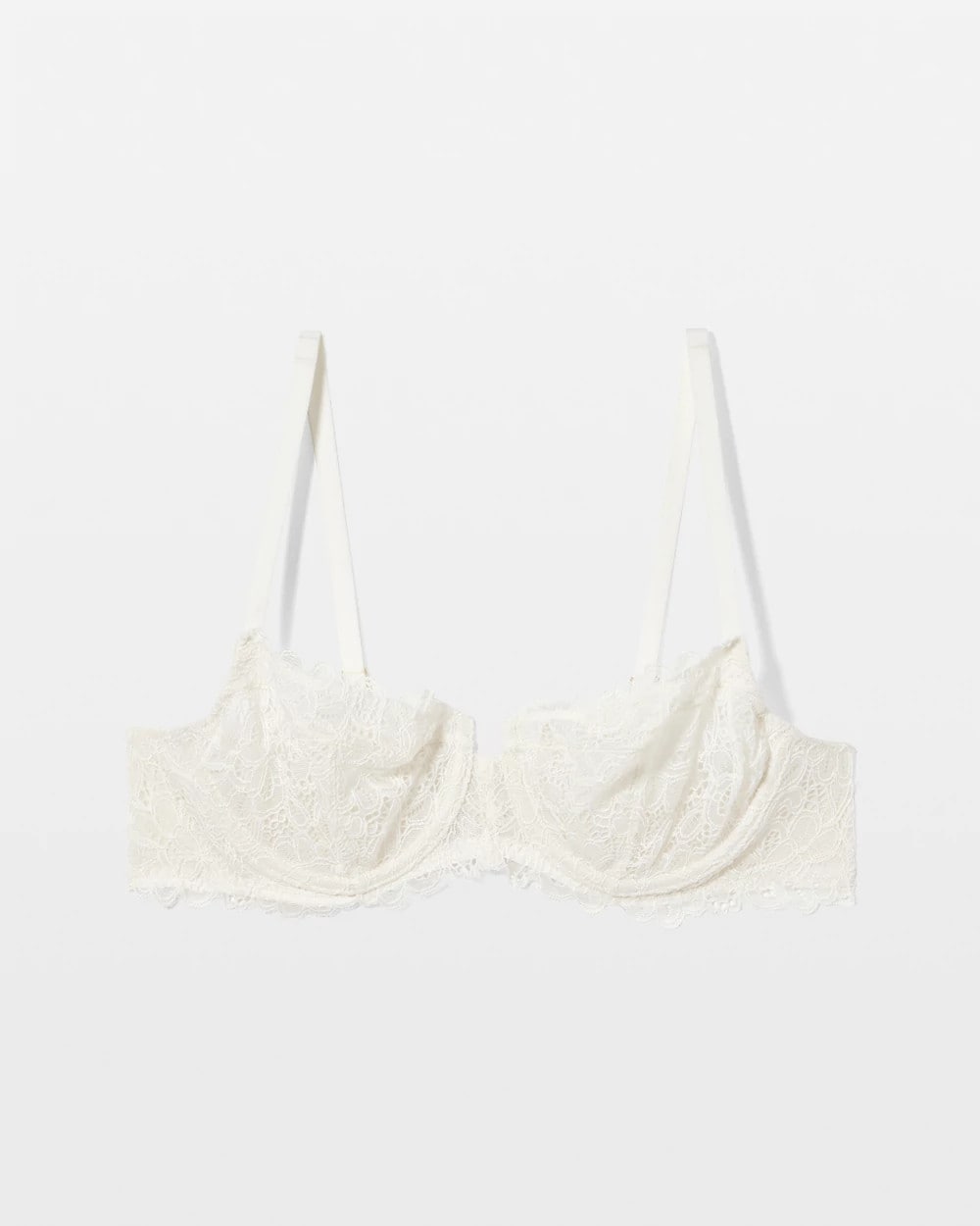 IVORY - Soma Balconette Unlined Bra with Lace