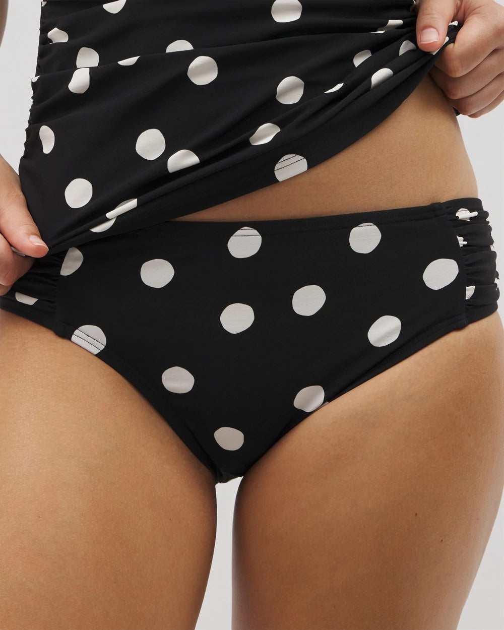 MOVEMENT DOT MINI B - Soma Swim Ruched Bikini Bottoms