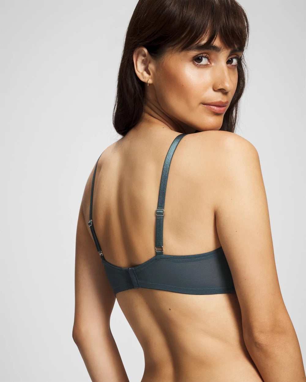 PETROL W GREEN MIST - Unlined Bra
