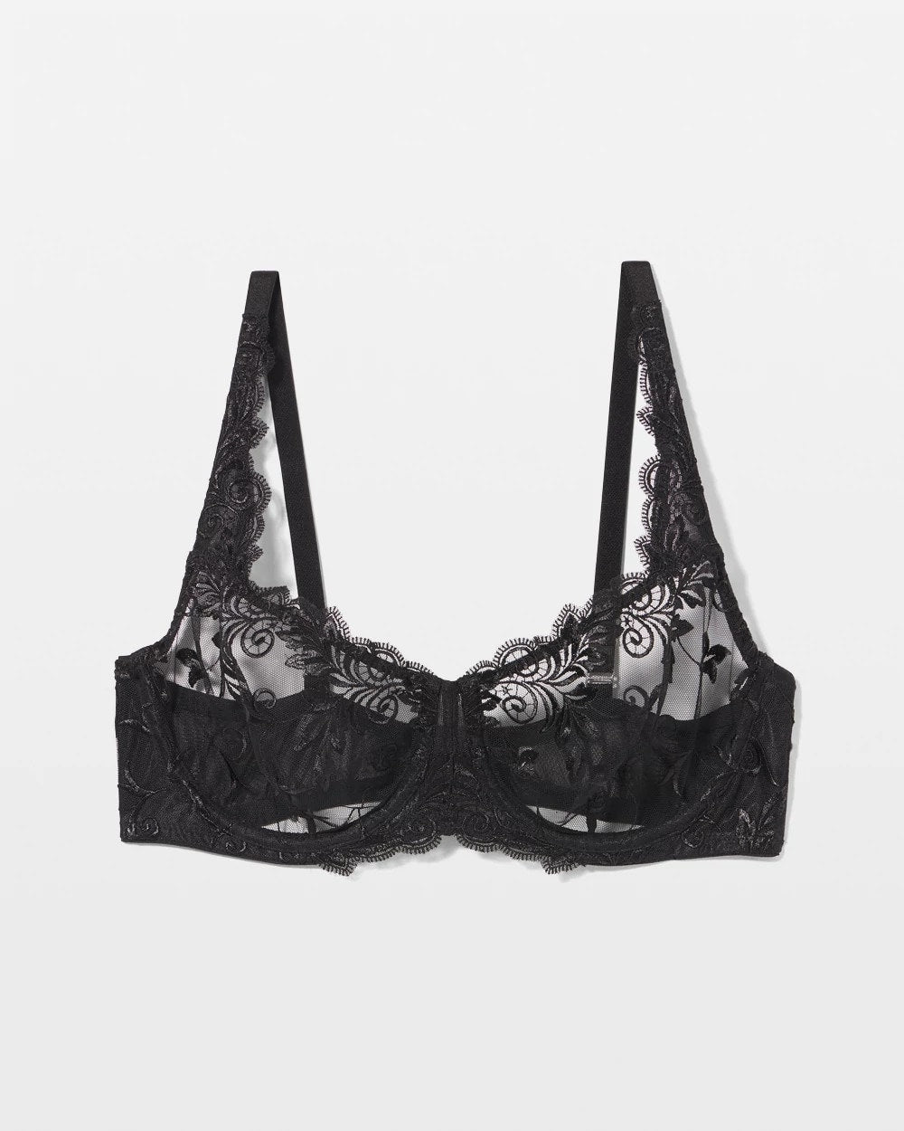 BLACK - Unlined Bra