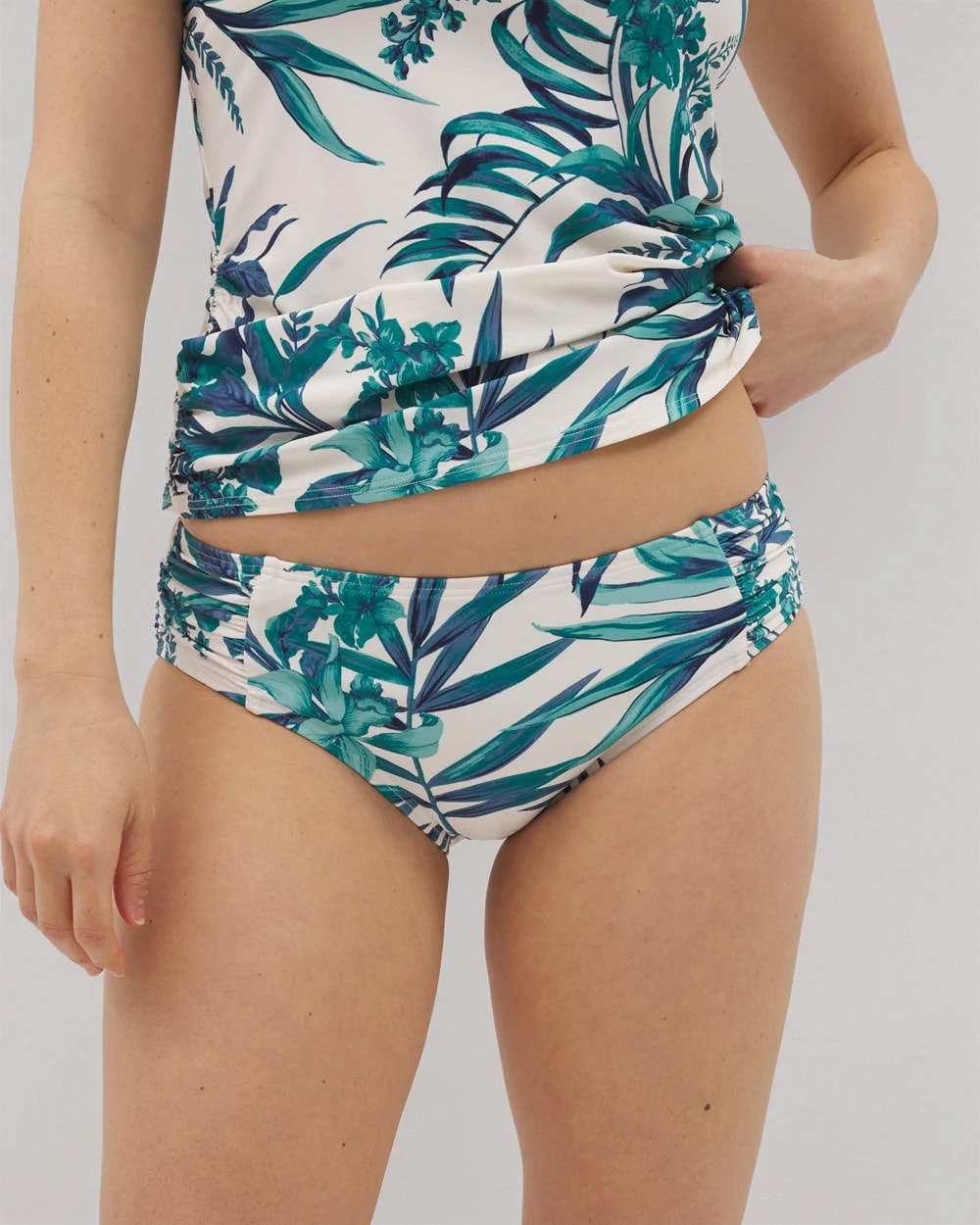 PALM PERFECT COCONUT - Ruched Side Bottom